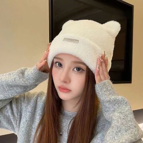 Mũ nón len bucket cho nữ Hàn Quốc trùm đầu giữ ấm phong cách ulzzang đẹp thích hợp với thời tiết lạnh LÀ GU Khăn Phụ Kiện - NL027