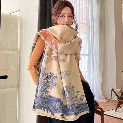 Khăn quàng choàng cổ len Cashmere cho nữ giữ ấm cao cấp phong cách Hàn Quốc đẹp sang trọng LÀ GU Khăn Phụ Kiện - KC462