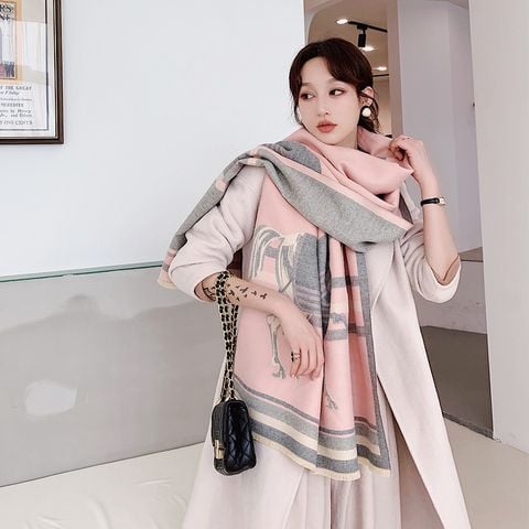 Khăn quàng choàng cổ len Cashmere cho nữ giữ ấm cao cấp phong cách Hàn Quốc đẹp sang trọng LÀ GU Khăn Phụ Kiện - KC468