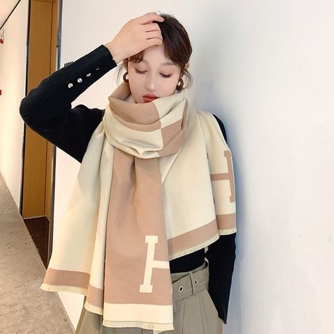 Khăn quàng choàng cổ len Cashmere cho nữ giữ ấm cao cấp phong cách Hàn Quốc đẹp sang trọng LÀ GU Khăn Phụ Kiện - KC470