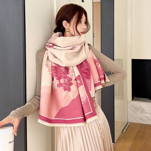 Khăn quàng choàng cổ len Cashmere cho nữ giữ ấm cao cấp phong cách Hàn Quốc đẹp sang trọng LÀ GU Khăn Phụ Kiện - KC476