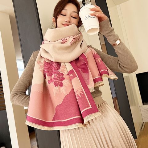 Khăn quàng choàng cổ len Cashmere cho nữ giữ ấm cao cấp phong cách Hàn Quốc đẹp sang trọng LÀ GU Khăn Phụ Kiện - KC476