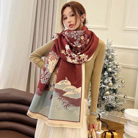 Khăn quàng choàng cổ len Cashmere cho nữ giữ ấm cao cấp phong cách Hàn Quốc đẹp sang trọng LÀ GU Khăn Phụ Kiện - KC479