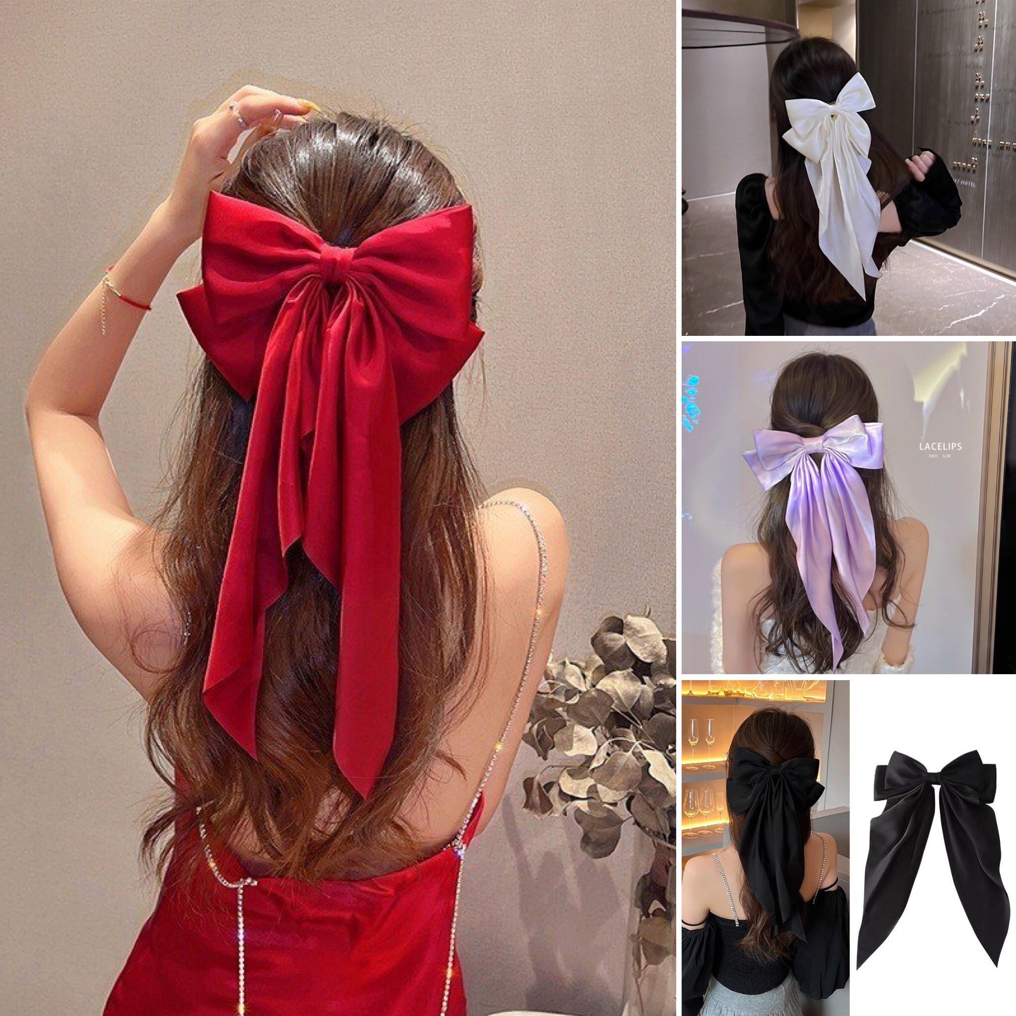 kẹp tócDây buộc tóc nơ vải phong cách Hàn Quốc Lazadavn #34 kẹp tócDây buộc tóc nơ vải phong cách Hàn Quốc Lazadavn