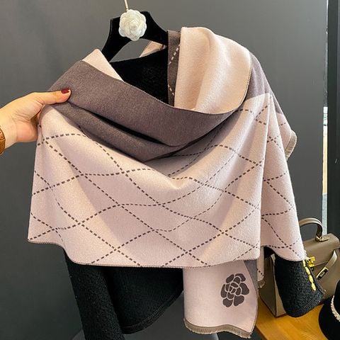 Khăn quàng choàng cổ len Cashmere giữ ấm cao cấp phong cách Hàn Quốc đẹp sang trọng - KC409