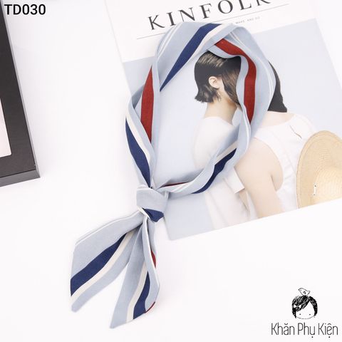 Khăn Turban Dài Sọc Nhiều Màu - Mã TD030