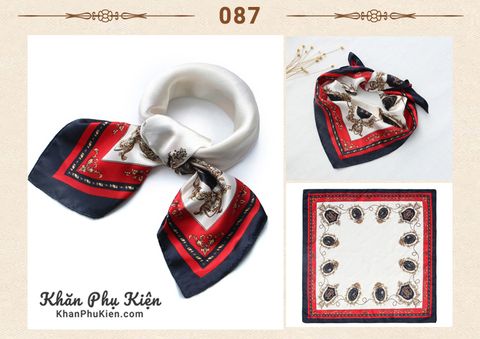 Khăn Lụa Satin Vuông - Mã ST087