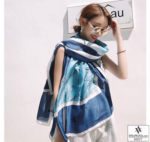 khăn lụa rất rộng, có thể chống nắng và tạo phong cách cực chất