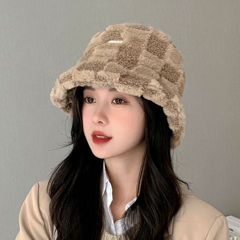 Mũ nón len bucket lông cừu cho nữ Hàn Quốc trùm đầu giữ ấm phong cách ulzzang đẹp thích hợp với thời tiết lạnh LÀ GU Khăn Phụ Kiện - MBK006