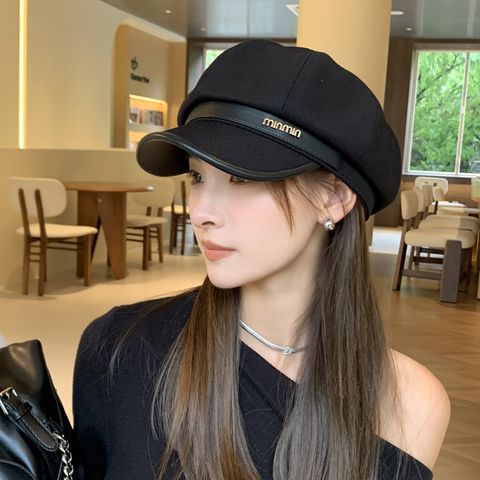 Mũ nón beret nồi bánh tiêu nữ Hàn Quốc LÀ GU Khăn Phụ Kiện phong cách newboy ulzzang đẹp mùa đông thời trang màu trắng, nâu, be, đen - MNB002