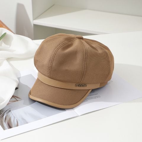 Mũ nón beret nồi bánh tiêu nữ Hàn Quốc LÀ GU Khăn Phụ Kiện phong cách newboy ulzzang đẹp mùa đông thời trang màu trắng, nâu, be, đen - MNB002