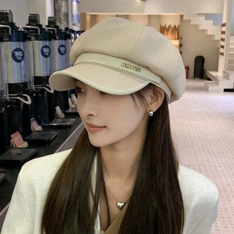 Mũ nón beret nồi bánh tiêu nữ Hàn Quốc LÀ GU Khăn Phụ Kiện phong cách newboy ulzzang đẹp mùa đông thời trang màu trắng, nâu, be, đen - MNB002