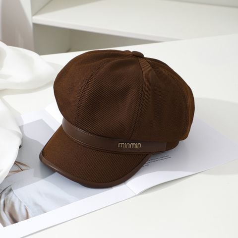 Mũ nón beret nồi bánh tiêu nữ Hàn Quốc LÀ GU Khăn Phụ Kiện phong cách newboy ulzzang đẹp mùa đông thời trang màu trắng, nâu, be, đen - MNB002