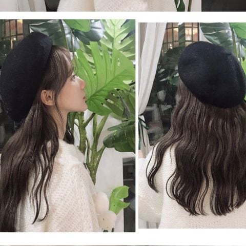 Mũ Nồi Nữ Màu Đen - Mũ Beret Nón Bánh Tiêu - Mã NV207