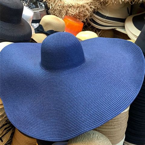 Mũ Nón Cói Vành Siêu To Rộng Le Chapeau Bomba (jacquemus Brand) Màu Xanh Dương - Mã NC478