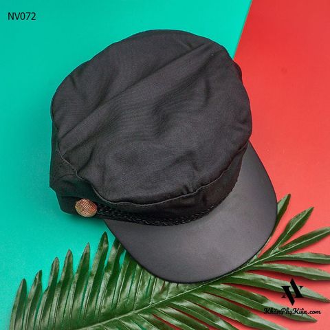 Nón Vải Beret Thủy Thủ Màu Đen - Mã NV072