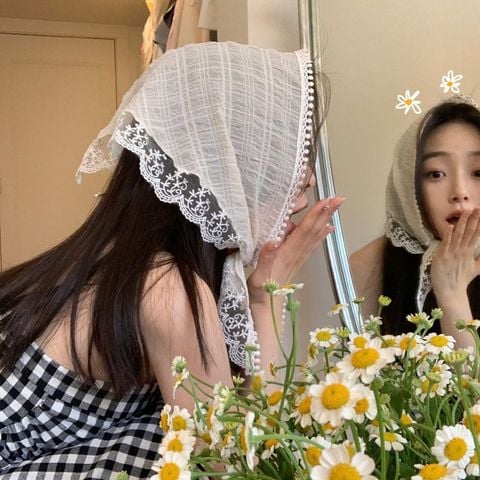 Khăn trùm đầu kiểu turban bandana khăn chùm buộc đầu choàng lụa tiểu thư cho nữ đẹp Hàn Quốc hottrend LÀGU