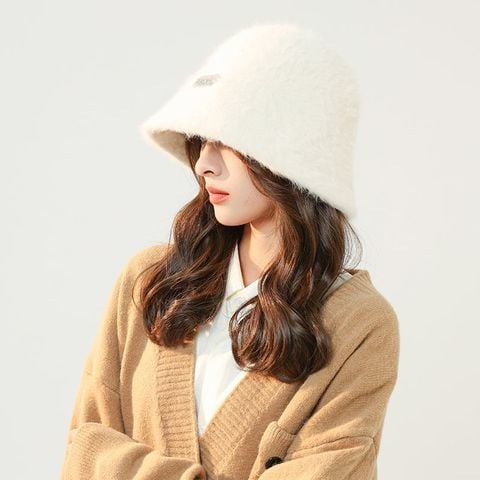 Mũ nón len cho nữ họa tiết thẻ kim loại Hàn Quốc phong cách ulzzang đẹp phong cách LAGU Khăn Phụ Kiện - NL008