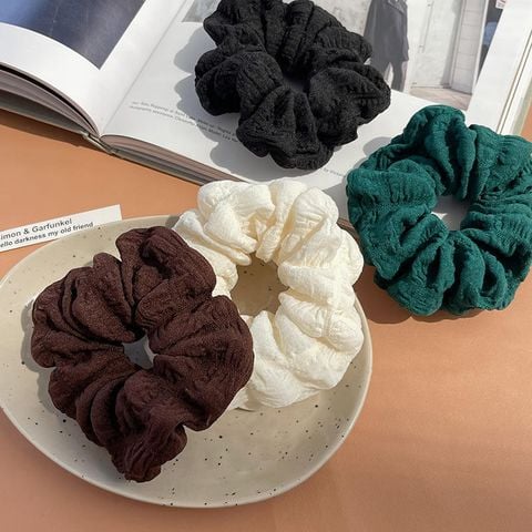 Scrunchies lụa Hàn Quốc cao cấp màu pastel trơn cột tóc sang trọng LÀ GU Khăn Phụ Kiện dây buộc tóc scrunchie set dễ thương sang trọng
