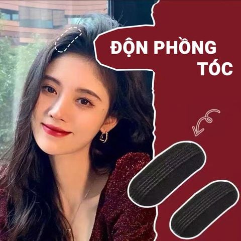 Độn phồng chân tóc LÀ GU Khăn Phụ Kiện đệm tạo dày chân tóc phong cách Hàn Quốc