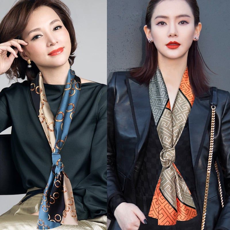 Quà tặng 20/10 cho sếp nữ, vợ, cô giáo, giáo viên nữ, mẹ và bạn gái, người yêu nữ quà tặng khăn quàng choàng cổ lụa cao cấp cho nữ văn phòng công sở đẹp LAGU Khăn Phụ Kiện