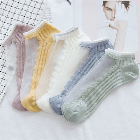 Set 5 Tất Nữ - Vớ Dài Màu Xanh, Hồng, Xám, Vàng, Xanh Rêu Pastel - Mã VO002