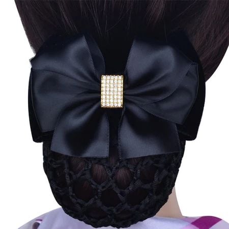 Kẹp tóc túi lưới đầu hoa LÀ GU kẹp búi tóc cao cấp dành cho thư ký ý tá ngân hàng khách sạn tiếp viên phục vụ - KBT027