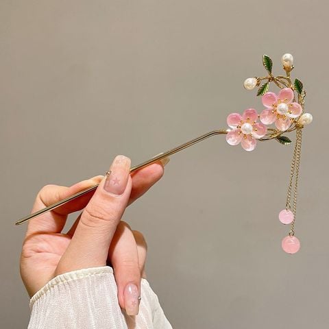 Trâm cài tóc cổ trang LÀ GU châm cài tóc gỗ trâm cài tóc kim loại đơn giản phong cách cổ điển - Mã 108