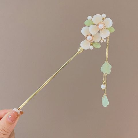 Trâm cài tóc cổ trang LÀ GU châm cài tóc gỗ trâm cài tóc kim loại đơn giản phong cách cổ điển - Mã 115
