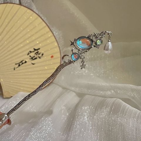Trâm cài tóc cổ trang LÀ GU châm cài tóc gỗ trâm cài tóc kim loại đơn giản phong cách cổ điển - Mã 116