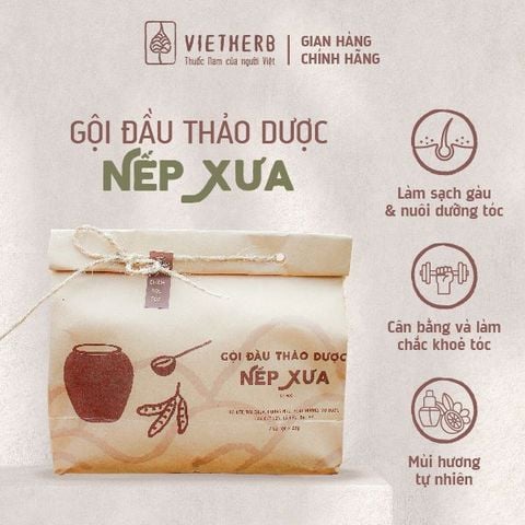  GỘI ĐẦU THẢO DƯỢC NẾP XƯA 20g (dạng túi lọc) 