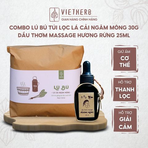  I'M HERE FOR YOU - Lú bú lá cải ngâm mông và Dầu thơm massage Hương Rừng 