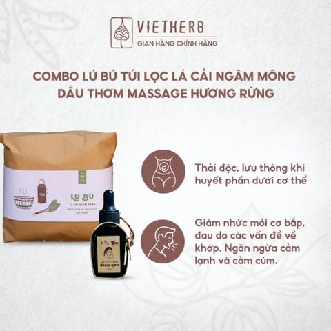  I'M HERE FOR YOU - Lú bú lá cải ngâm mông và Dầu thơm massage Hương Rừng 