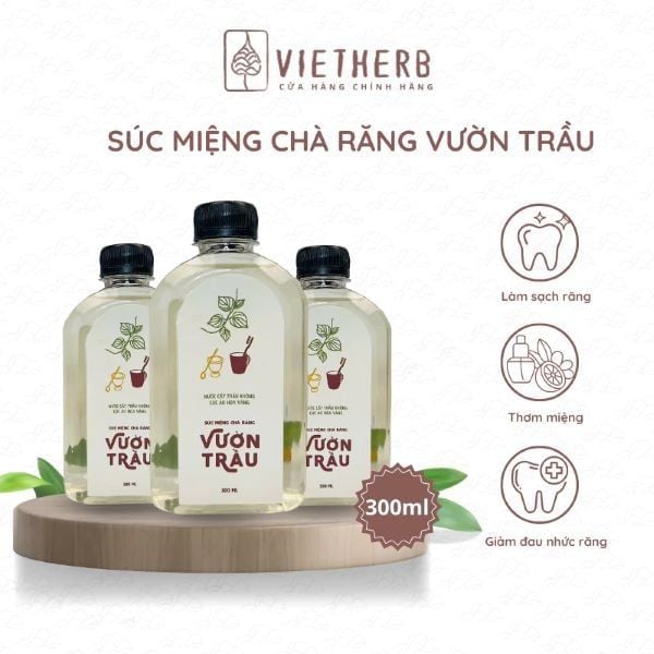 Nước súc miệng chà răng Vườn trầu 300ml