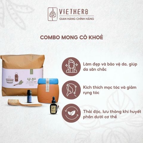  THONG THẢ THƯ THÁI - Bột rửa mặt & massage mặt Nét Mộc 135gr, Dưỡng tóc thơm Nếp Xưa, Lược gỗ, Lú bú, Tinh dầu màng tang lá 