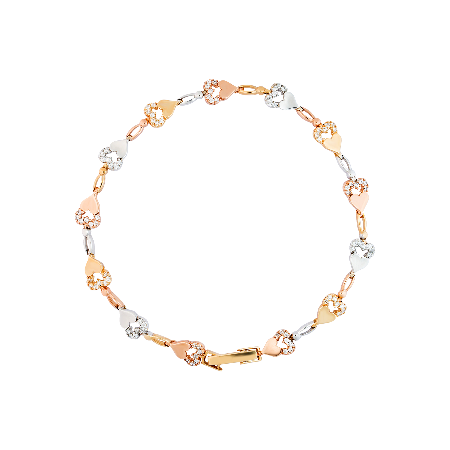 5466883 Swarovski Vintage Bracelet, Pink, Rose gold plating