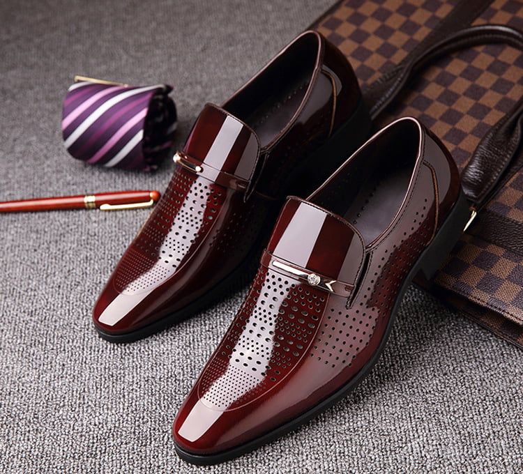 Giày da nam thoáng khí GDN008