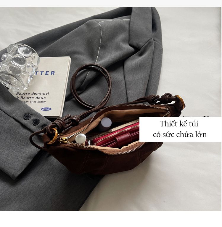 Túi xách da nubuck nữ TXG457