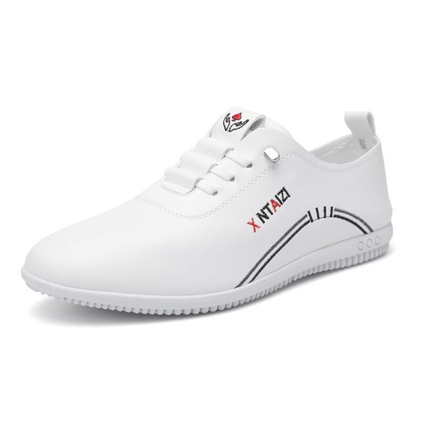  Giày nam, Mới, Breathable, Giày Bean trắng, Đàn ông, Giày da giản dị, Thời trang, Xu hướng, Đế mềm,Giày nam Thể thao GDN174 