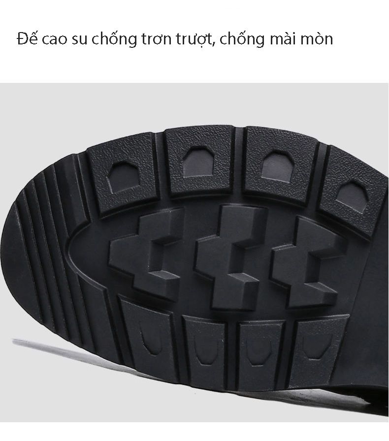 Giày Bốt martin Cổ Cao Có Khóa Kéo Phong Cách Hàn Quốc Thời Trang Hàng Mới 2025 Dành Cho Nam GDN169