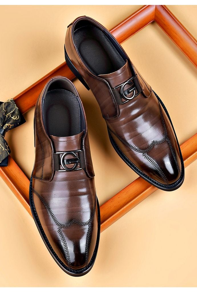 ￼Handmade Mới Nhập Khẩu Chất Lượng Cao Thời Trang Nam Công Sở Chính Thức Slip On Giày Loafer Quý Ông Doanh Nhân Da Mềm Công Sở GDN171