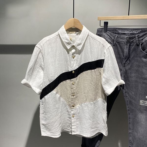  Áo sơ mi nam đũi ASMN06 