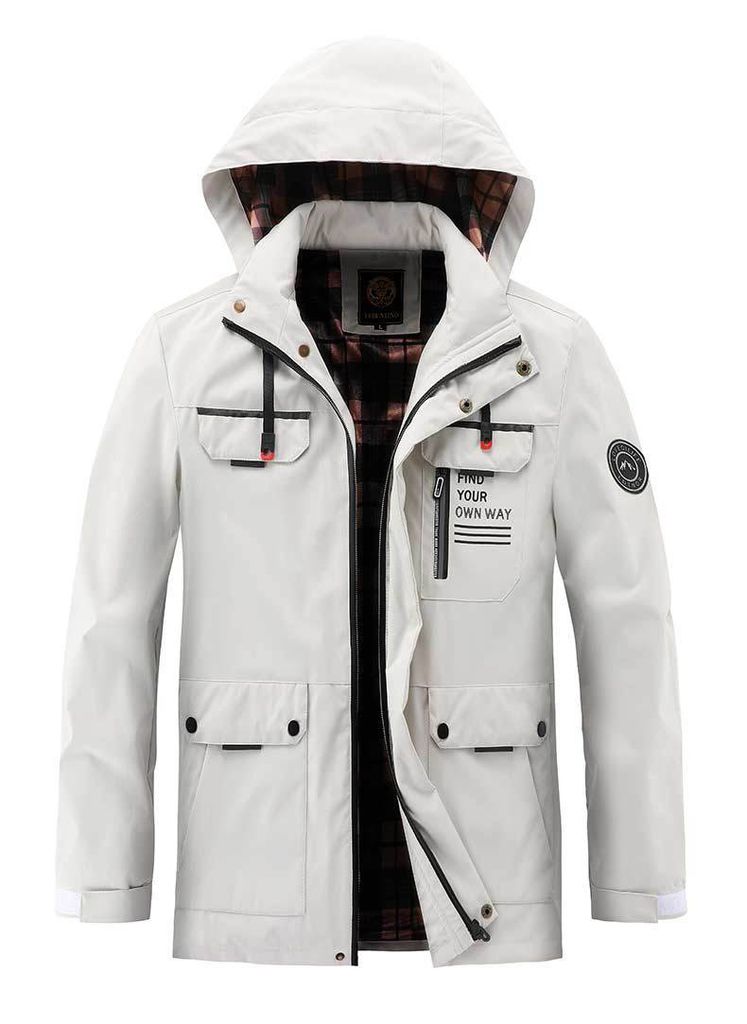 Áo khoác thể thao có mũ trùm màu trơn giữ ấm thoải mái chống gió cho nam AKN100