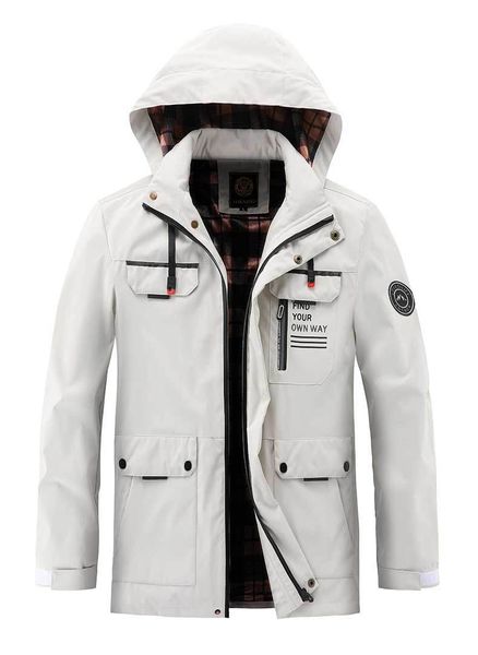  Áo khoác thể thao có mũ trùm màu trơn giữ ấm thoải mái chống gió cho nam AKN100 