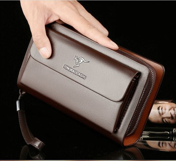  ￼Ví nam cầm tay cao cấp đựng thẻ tín dụng điện thoại phong cách trẻ trung sang trọng và lịch lãm TXN54 