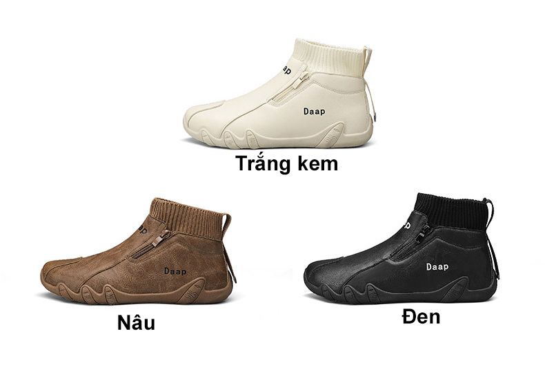 ￼Giày Nam Không Ren Slip-On Nam Da Công Sở Chống Thấm Nước Chống Trơn Trượt Thể Thao Bảo hộ Lao Động Thời Trang GDN251