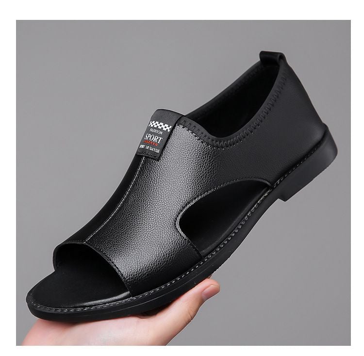 ￼Giày Sandal Nam Mùa Hè Thoáng khí Giày Đi Biển Dép Da Nam Đế Mềm Thời Trang Dép Chống Trơn Trượt 2025 GDN232