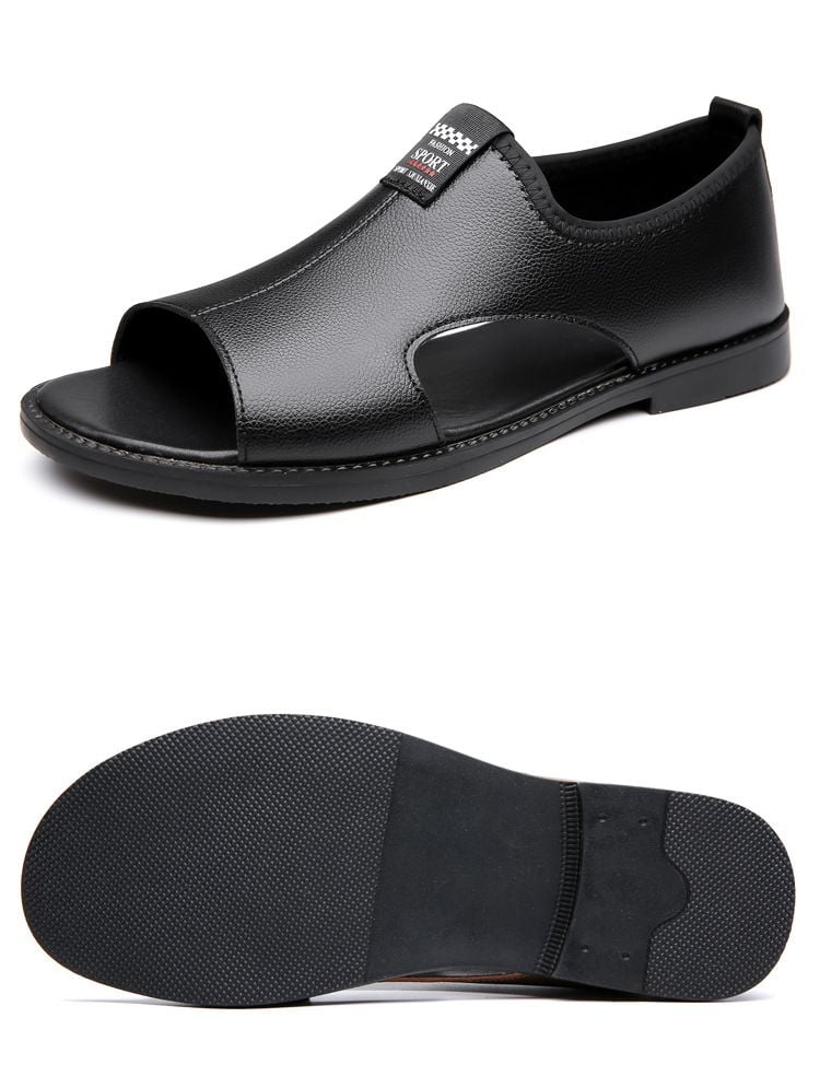 ￼Giày Sandal Nam Mùa Hè Thoáng khí Giày Đi Biển Dép Da Nam Đế Mềm Thời Trang Dép Chống Trơn Trượt 2025 GDN232