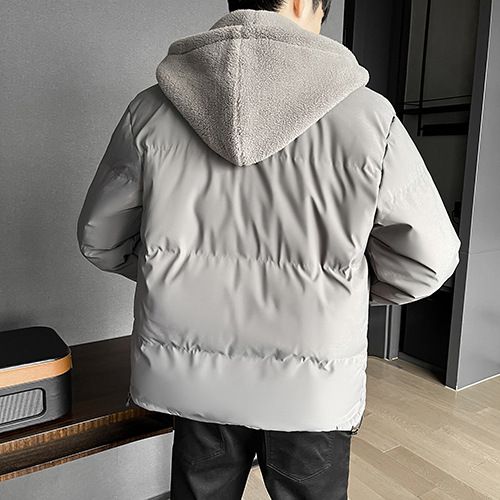 ￼Áo phao nam Hàn Quốc big size lót bông cao cấp KAIMONO Áo khoác nam mùa đông có mũ, áo gió chống nước giữ ấm AKN95