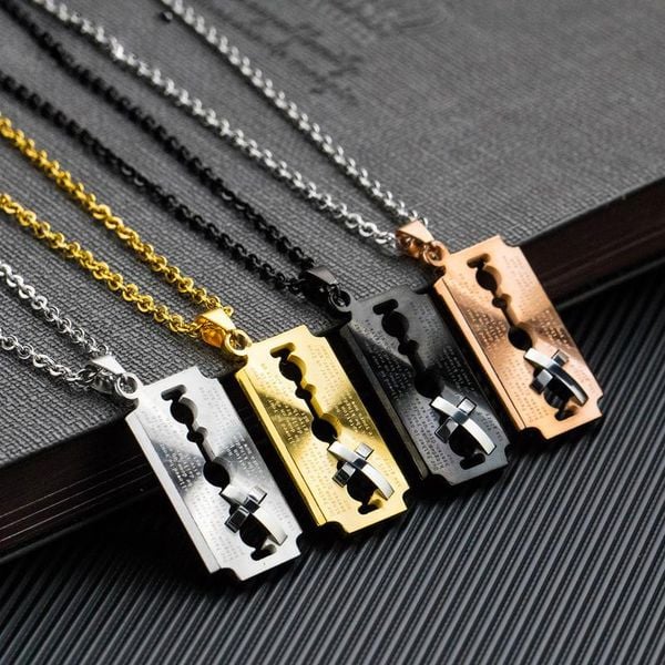 Dây chuyền nam thép titan banh xa lam VC159